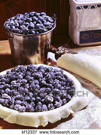 blue berries in a pie shell View Large Photo Image Stock Photo - blue berries in a pie shell. Fotosearch