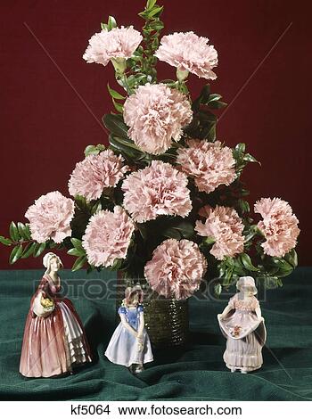 carnations pink figurines ceramic View Large Photo Image Picture - carnations pink figurines ceramic. Fotosearch