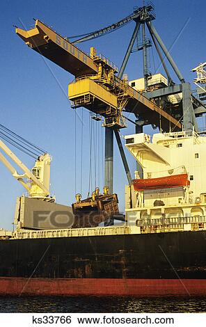 close-up of bulk scrap metal being loaded onto ship View Large Photo Image Stock Photograph - close-up of bulk scrap metal being loaded onto ship. Fotosearch