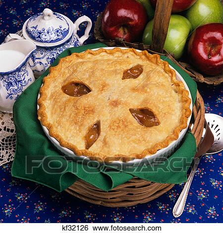 Stock Photograph - deep dish apple pie. Fotosearch