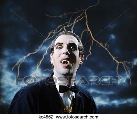 dracula character with lightning in stormy sky View Large Photo Image Stock Image - dracula character with lightning in stormy sky. Fotosearch