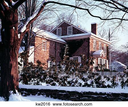 george washington's headquarters in winter snow valley forge, pa View Large Photo Image Stock Photograph - george washington's headquarters in winter snow valley forge, pa. Fotosearch