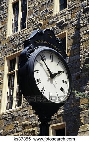 georgetown university washington, dc roman numeral clock View Large Photo Image Stock Photography - georgetown university washington, dc roman numeral clock. Fotosearch