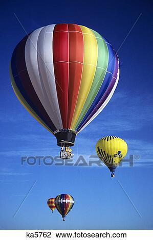 hot air balloons in sky View Large Photo Image Stock Image - hot air balloons in sky. Fotosearch