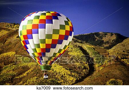 Stock Photo - hot air balloons park city, utah. Fotosearch