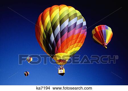 Picture - hot air balloons. Fotosearch