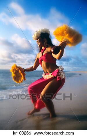 hula dancer on the beach hawaii View Large Photo Image Stock Photography - hula dancer on the beach hawaii. Fotosearch