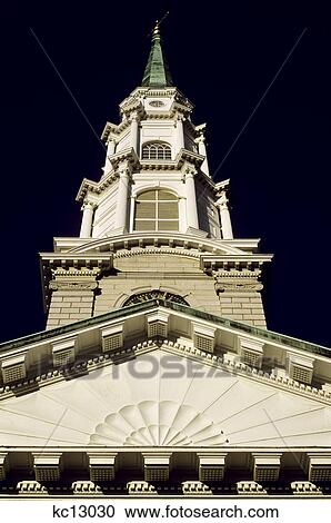 Stock Image - independent presbyterian church built 1816 savannah, ga. Fotosearch