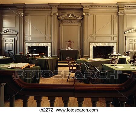 interior of signers room independence hall philadelphia pa View Large Photo Image Stock Image - interior of signers room independence hall philadelphia pa. Fotosearch