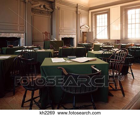 Stock Photo - interior signing room independence hall independence national park philadelphia pennsylvania usa. Fotosearch