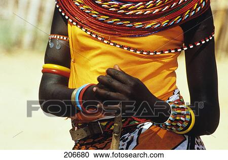 kenya native woman torso wearing colorful jewelry costume View Large Photo Image Stock Image - kenya native woman torso wearing colorful jewelry costume. Fotosearch