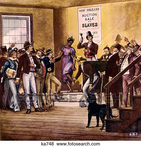 lincoln at new orleans slave market illustration antique glass lantern slide african-american man woman auction sale View Large Photo Image Stock Photo - lincoln at new orleans slave market illustration antique glass lantern slide african-american man woman auction sale. Fotosearch