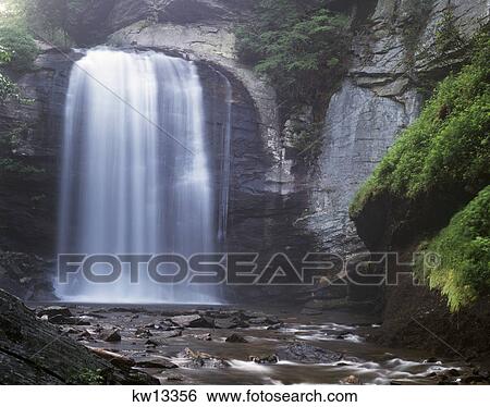 looking glass falls, transylvania county pisgah national forest north carolina View Large Photo Image Stock Photograph - looking glass falls, transylvania county pisgah national forest north carolina. Fotosearch