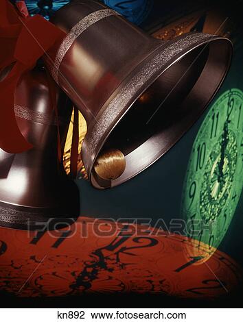 multiple exposure of ringing bells and clocks at midnight new year eve View Large Photo Image Stock Image - multiple exposure of ringing bells and clocks at midnight new year eve. Fotosearch
