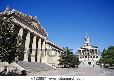 nashville, tn war memorial and state capitol View Large Photo Image Stock Photo - nashville, tn war memorial and state capitol. Fotosearch