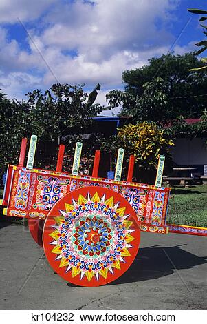 ox-cart costa rica View Large Photo Image Stock Image - ox-cart costa rica. Fotosearch