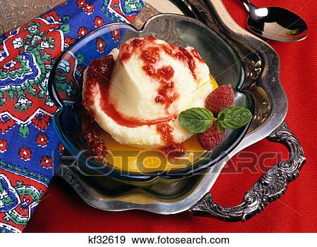 Stock Photo - peach melba. Fotosearch