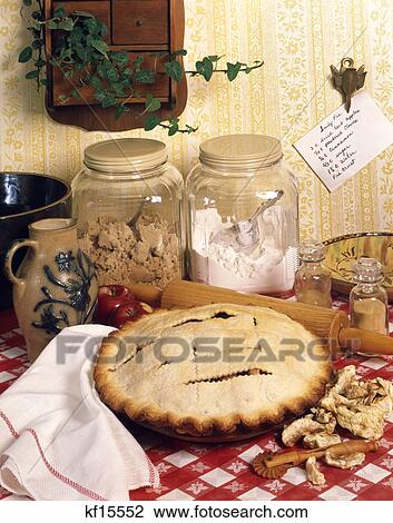 pie recipe bake ingredients flour brown sugar rolling pin View Large Photo Image Stock Image - pie recipe bake ingredients flour brown sugar rolling pin. Fotosearch