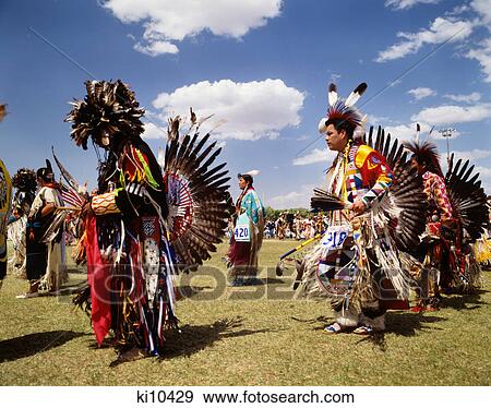 Stock Photo - pow wow native americans hold competition at arizona state university tempe arizona. Fotosearch