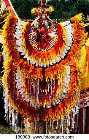 rear view ottawa indian in contemporary costume at pow wow View Large Photo Image Stock Photo - rear view ottawa indian in contemporary costume at pow wow. Fotosearch