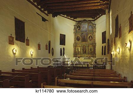 santa fe, nm interior of san miguel chapel View Large Photo Image Stock Image - santa fe, nm interior of san miguel chapel. Fotosearch