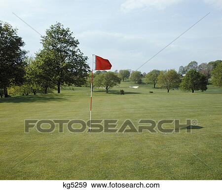 spring golfing green with red flag eagle lodge golf club whitemarsh pennsylvania usa View Large Photo Image Stock Photo - spring golfing green with red flag eagle lodge golf club whitemarsh pennsylvania usa. Fotosearch