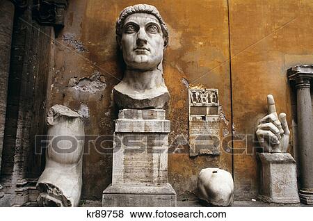 statuary in piazza dei campidoglio rome, italy View Large Photo Image Stock Photo - statuary in piazza dei campidoglio rome, italy. Fotosearch