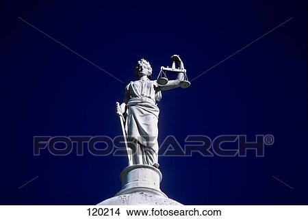statue of justice city hall new york city new york View Large Photo Image Picture - statue of justice city hall new york city new york. Fotosearch