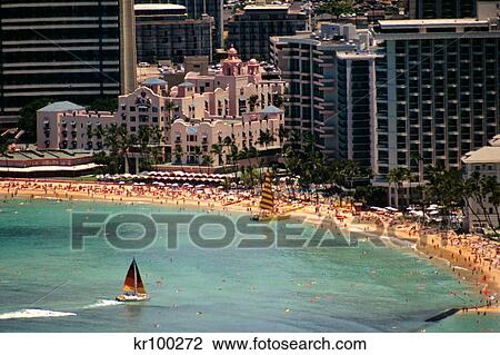 waikiki beach from diamond head oahu, hawaii View Large Photo Image Stock Image - waikiki beach from diamond head oahu, hawaii. Fotosearch