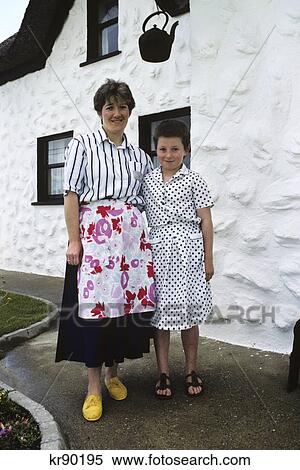 woman girl mother daughter outside inn connemara county galway ireland home View Large Photo Image Stock Photography - woman girl mother daughter outside inn connemara county galway ireland home. Fotosearch