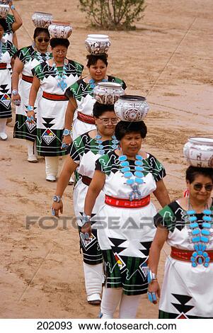 Stock Image - zuni pueblo ollu maiden at inter tribal ceremonial dance. Fotosearch
