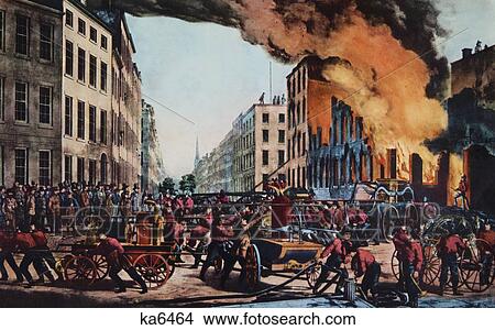 1800S The Life Of A Fireman The Ruins - Take Up - Man Your Rope currier & ives ™ ™ Print - 1854 View Large Photo Image Picture - 1800S The Life Of A Fireman The Ruins - Take Up - Man Your Rope currier & ives ™ ™ Print - 1854 . Fotosearch