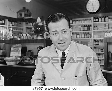 1930S 1940S Man General Store Pharmacy Pharmacist View Large Photo Image Stock Photo - 1930S 1940S Man General Store Pharmacy Pharmacist. Fotosearch