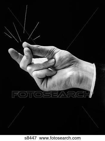 1930S Man'S Hand Snapping With Lines Drawn Out To Imply Effect Of Noise & Friction View Large Photo Image Stock Photo - 1930S Man'S Hand Snapping With Lines Drawn Out To Imply Effect Of Noise & Friction. Fotosearch
