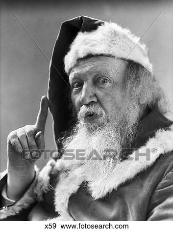 1930S Portrait Santa Claus Pointing Finger In Warning View Large Photo Image Stock Photo - 1930S Portrait Santa Claus Pointing Finger In Warning. Fotosearch
