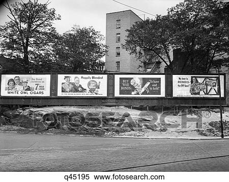 1940S 1945 Wartime Billboards For Cigars Beer Coca Cola All Promoting War Bonds Burnside Avenue In The Bronx New York View Large Photo Image Stock Photography - 1940S 1945 Wartime Billboards For Cigars Beer Coca Cola All Promoting War Bonds Burnside Avenue In The Bronx New York. Fotosearch
