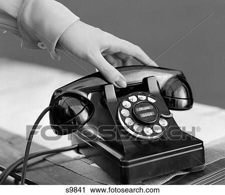 1940S Woman'S Hand Picking Up Phone Receiver View Large Photo Image Stock Image - 1940S Woman'S Hand Picking Up Phone Receiver. Fotosearch