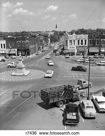 1950S Main Street Of Small Town America Town Square Lebanon Tennessee View Large Photo Image Stock Photograph - 1950S Main Street Of Small Town America Town Square Lebanon Tennessee. Fotosearch
