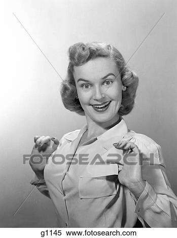 1950S Portrait Of Proud Smiling Woman View Large Photo Image Stock Photography - 1950S Portrait Of Proud Smiling Woman. Fotosearch