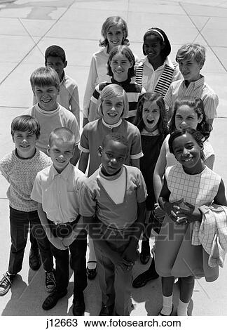 1960S 1970S Overhead Of Multi-Ethnic Group Of Boy And Girl Students Outdoor View Large Photo Image Stock Image - 1960S 1970S Overhead Of Multi-Ethnic Group Of Boy And Girl Students Outdoor. Fotosearch