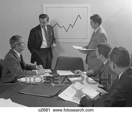 1960S 5 Executive Businessmen Meeting With Sales Chart Graphic View Large Photo Image Stock Image - 1960S 5 Executive Businessmen Meeting With Sales Chart Graphic. Fotosearch