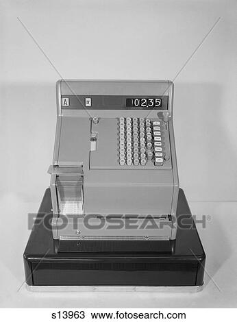 1960S Cash Register With 2. 35 Amount Of Sale View Large Photo Image Stock Image - 1960S Cash Register With 2. 35 Amount Of Sale. Fotosearch