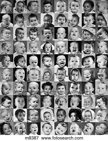 1960S Montage Baby Portraits View Large Photo Image Stock Photo - 1960S Montage Baby Portraits. Fotosearch