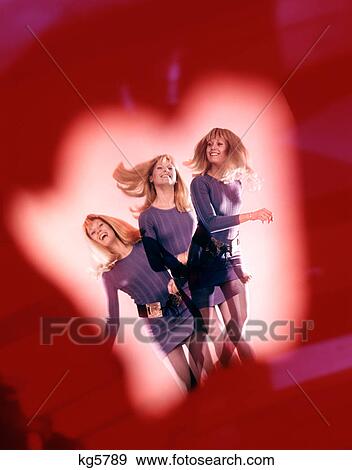 1970S Blond Woman Dancing At Discotheque Indoor Studio View Large Photo Image Stock Photo - 1970S Blond Woman Dancing At Discotheque Indoor Studio . Fotosearch