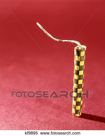 1970S Single Yellow Firecracker Fuse Red Background View Large Photo Image Stock Photography - 1970S Single Yellow Firecracker Fuse Red Background . Fotosearch