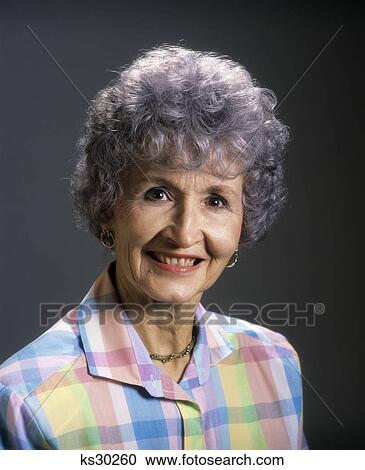 1980S 1990S Portrait Smiling Older Woman Looking At Camera View Large Photo Image Stock Image - 1980S 1990S Portrait Smiling Older Woman Looking At Camera. Fotosearch