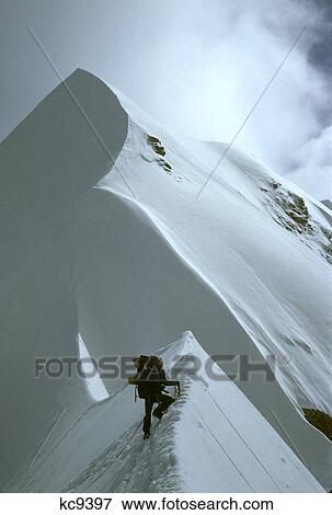 1980S Mountain Climber Mt. Mckinley Alaska View Large Photo Image Stock Photo - 1980S Mountain Climber Mt. Mckinley Alaska. Fotosearch