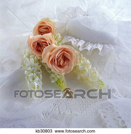 1990S Bridal Still Life With Bouquet And Rings On Lace Background View Large Photo Image Stock Image - 1990S Bridal Still Life With Bouquet And Rings On Lace Background. Fotosearch