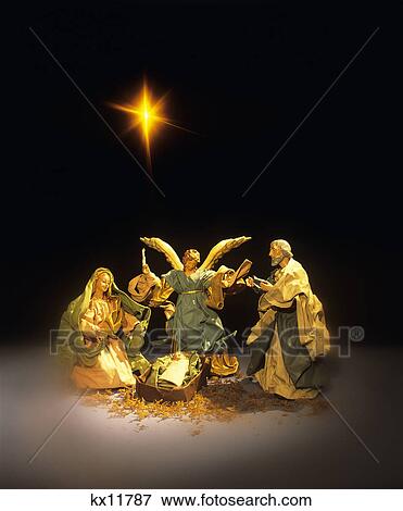 1990S Christmas Nativity View Large Photo Image Stock Photo - 1990S Christmas Nativity. Fotosearch