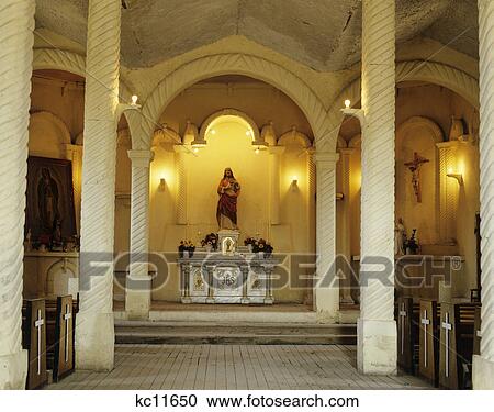 Stock Image - 1990S Mission Church Bocoyna Chihuahua Mexico . Fotosearch